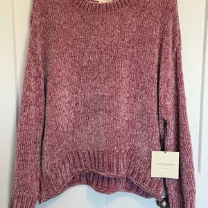 Cynthia Rowley Mauve Crew Neck Sweater